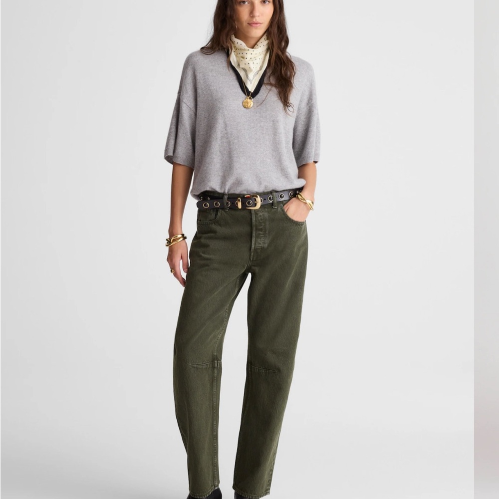 Madewell Darted Barrel-Leg Jeans